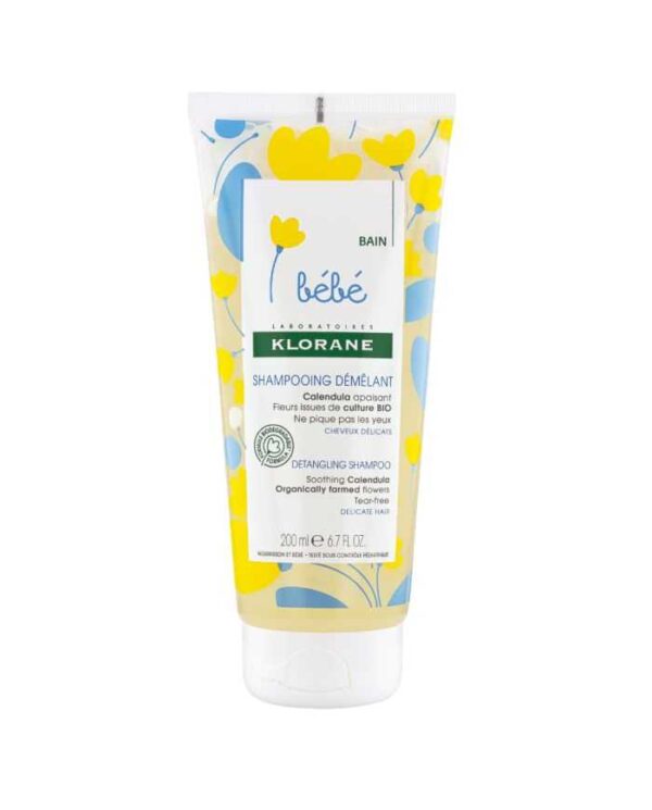 Klorane Bébé Shampooing démêlant au Calendula – 200 ml