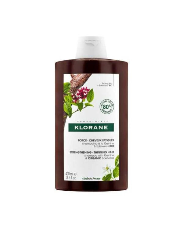 Klorane Quinine et Edelweiss Bio Shampooing fortifiant – 400 ml
