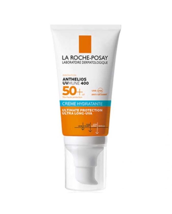 La Roche-Posay Anthelios UVmune 400 Crème Hydratante Invisible SPF 50+ – 50 ml + Hyalu B5 10 ml