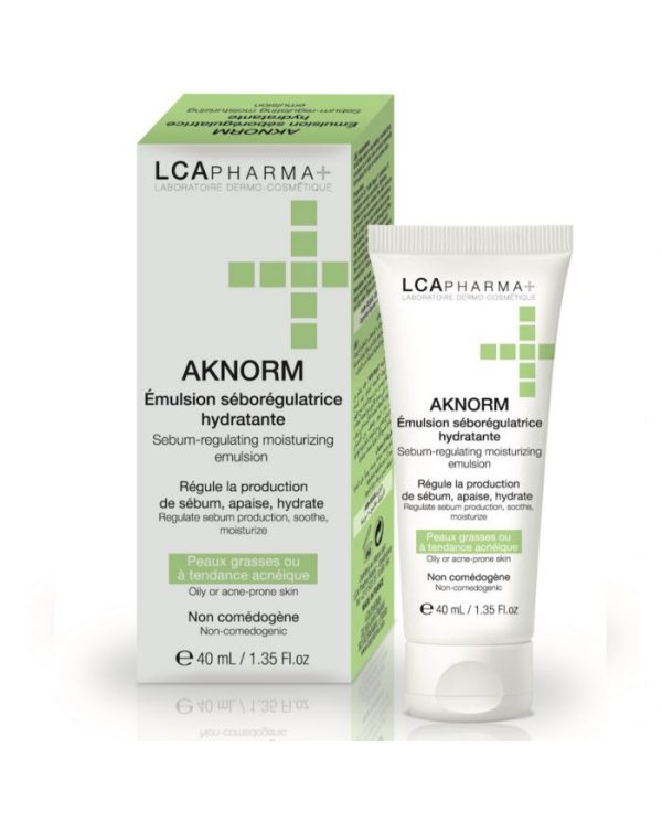 LCA Pharma Aknorm Émulsion Séborégulatrice Hydratante – 40 ml