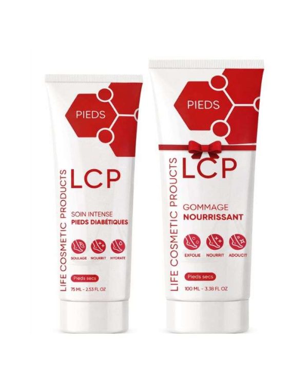 LCP Pack Pieds Diabétiques Soin Intense 75 ml + Gommage 100 ml