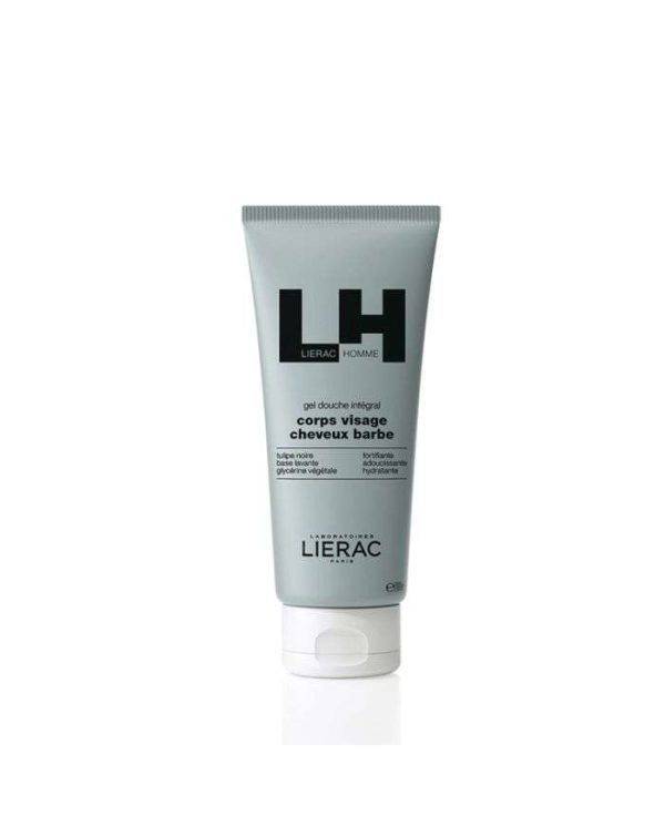 Lierac Homme Gel Douche Intégral Corps Visage Cheveux Barbe – 200 ml