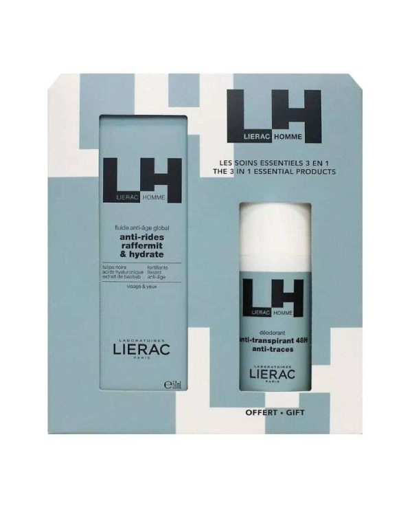 Lierac Homme Offre Fluide Anti-Âge Global 50 ml + Déodorant Anti-Transpirant 48h 50 ml