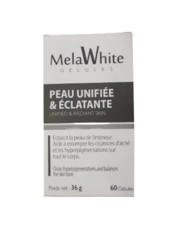 Melawhite Peau Unifiée et Éclatante – 60 gélules