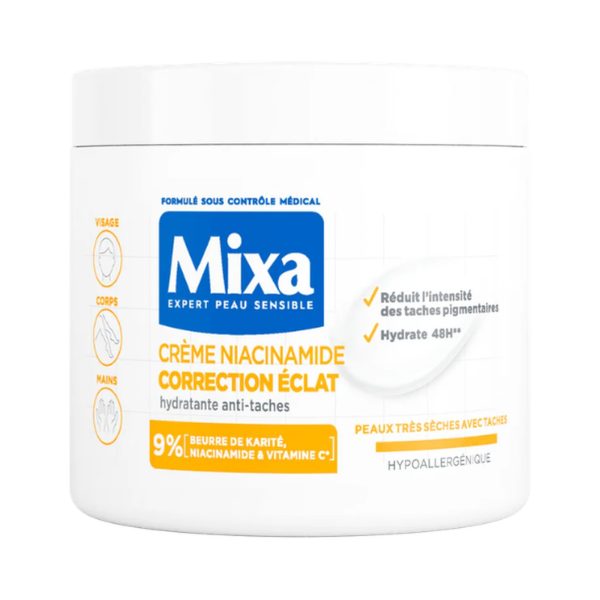 Mixa Crème Niacinamide Correction Éclat Anti-Taches – 400 ml