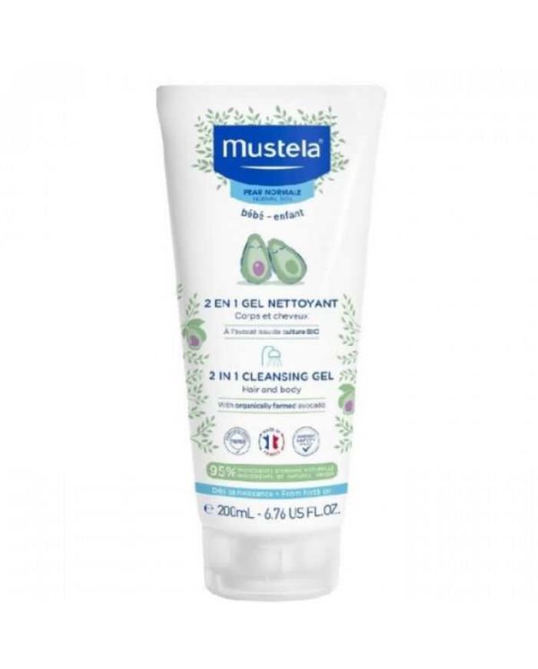 Mustela Gel Nettoyant 2 en 1 Cheveux et Corps – 200 ml