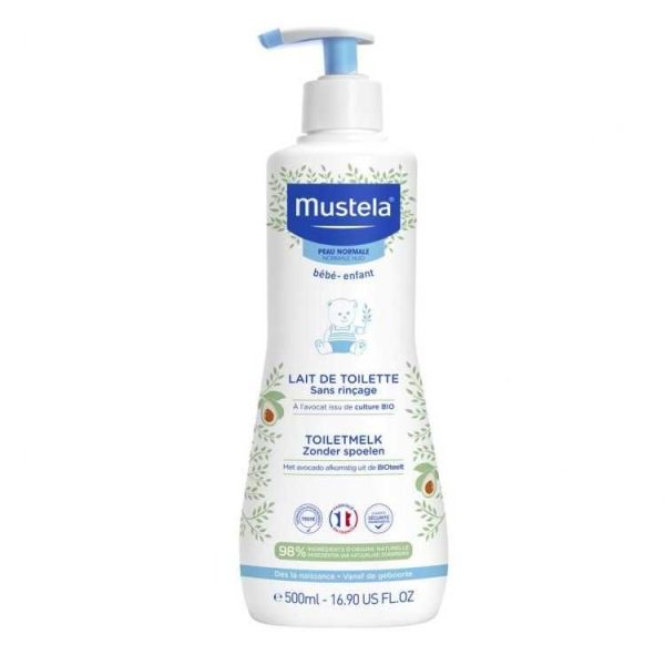 Mustela Lait de Toilette sans rinçage – 500 ml