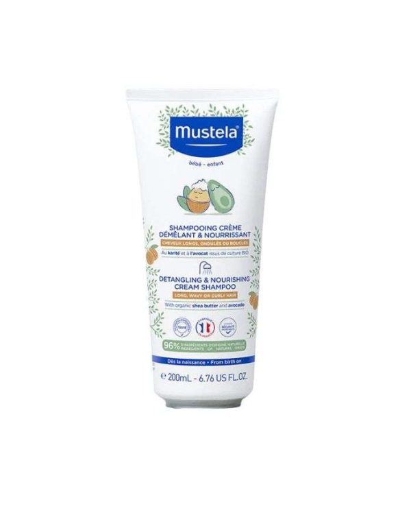 Mustela Shampooing Crème Démêlant et Nourrissant – 200 ml