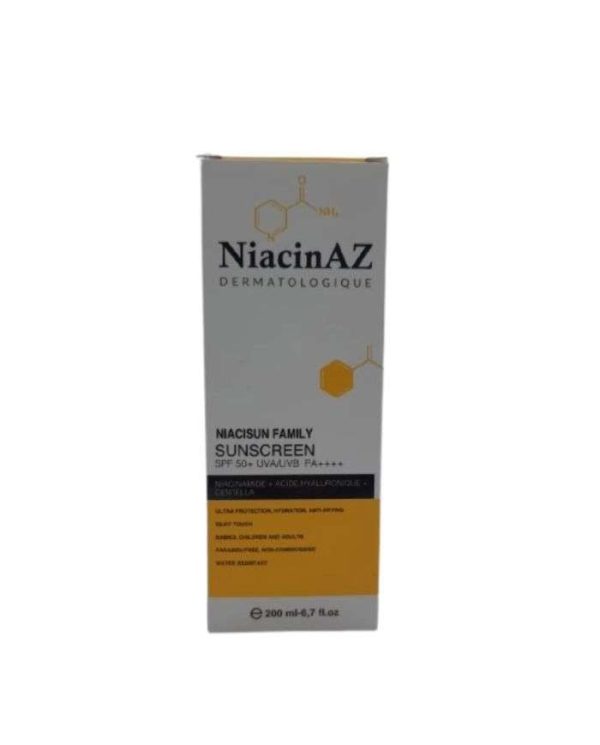 NiacinAZ Niacisun Family Écran solaire minéral SPF 50+ – 200 ml