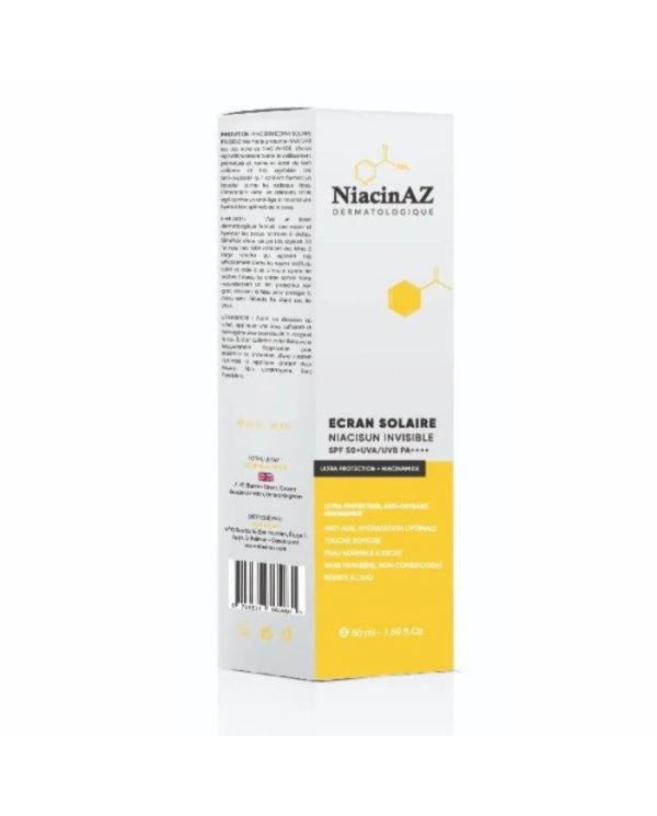 NiacinAZ Niacisun Écran solaire invisible SPF 50+ – 50 ml