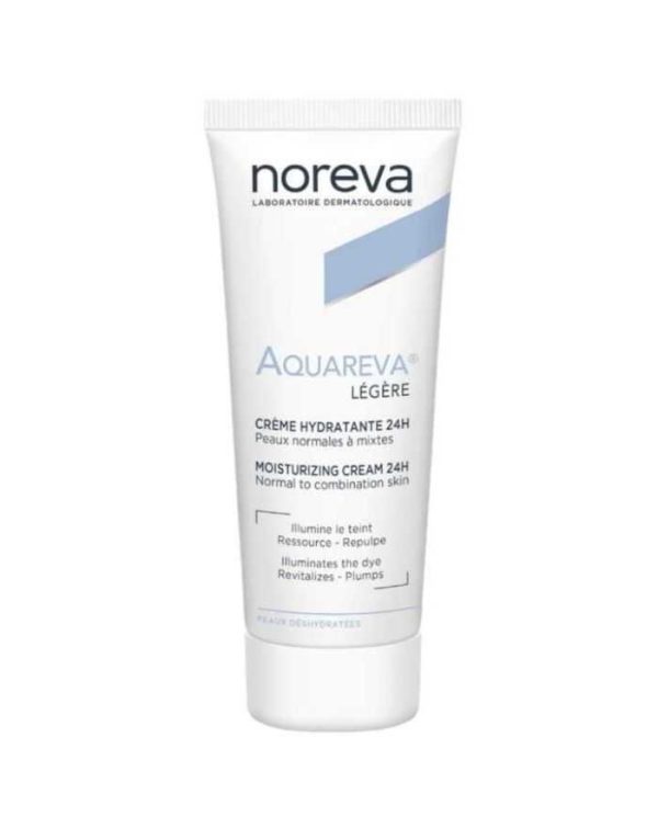 Noreva Aquareva Crème Hydratante 24h Texture Légère – 40 ml