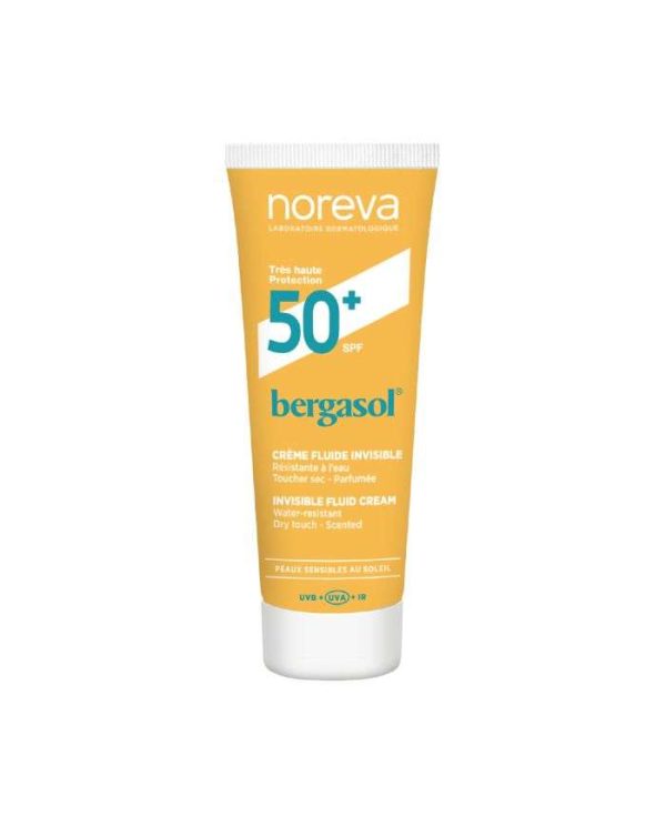 Noreva Bergasol Expert Crème Fluide Invisible SPF50+ Toucher Sec – 50 ml