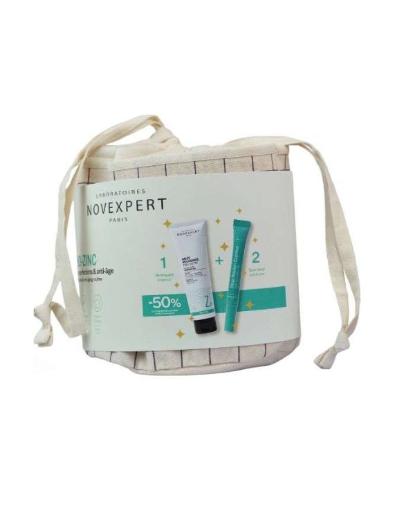 Novexpert Coffret Trio-Zinc Gelée Moussante + Stop Bouton