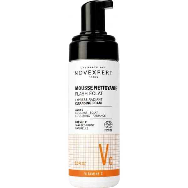 Novexpert Flash Éclat Mousse Nettoyante Vitamine C – 150 ml