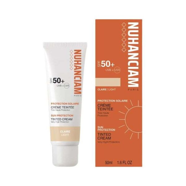 Nuhanciam Crème Solaire Teintée Clair SPF 50+ – 50 ml