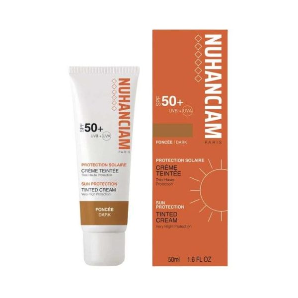 Nuhanciam Crème Solaire Teintée Foncée SPF 50+ – 50 ml