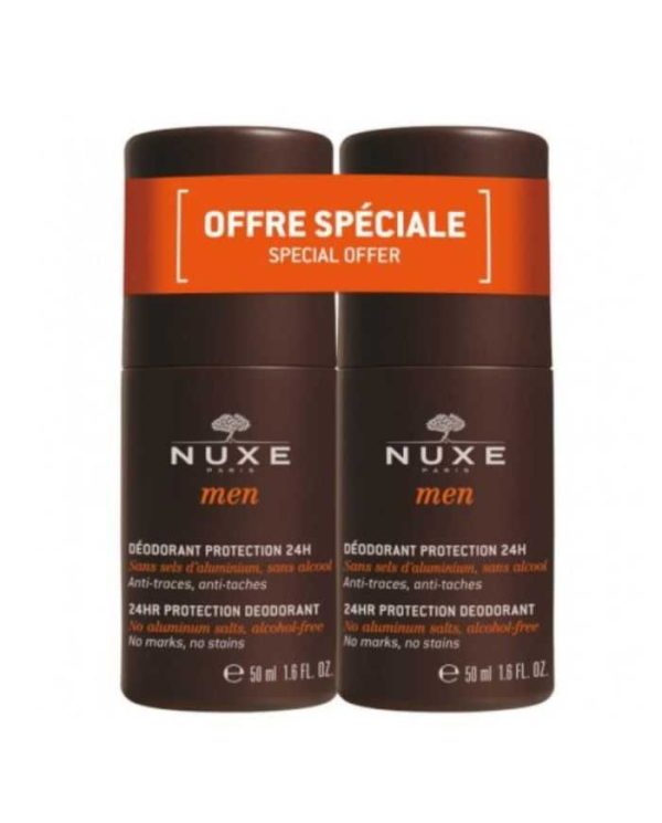 Nuxe Men Déodorant Protection 24 h – 2 × 50 ml