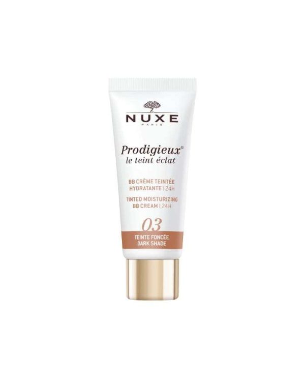 Nuxe Prodigieux Le Teint Éclat 03 BB Crème Hydratante Foncée – 30 ml