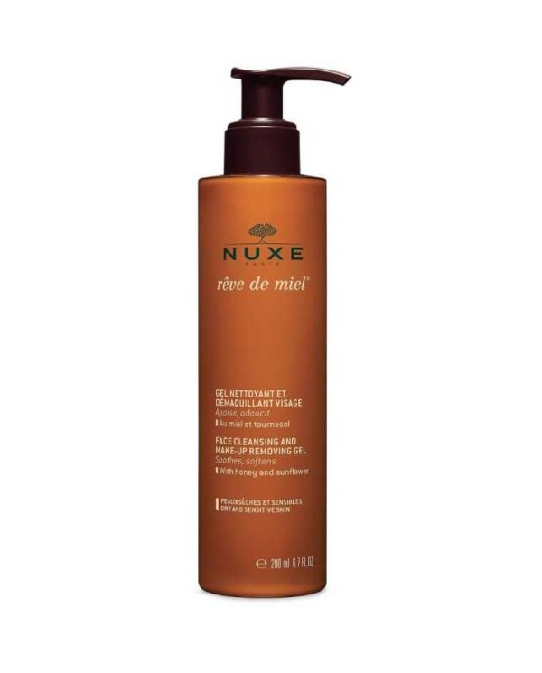 Nuxe Rêve de Miel Gel Nettoyant Démaquillant Visage – 200 ml
