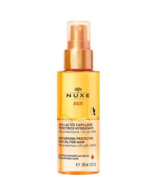 Nuxe Sun Huile Lactée Capillaire Protectrice Hydratante – 100 ml