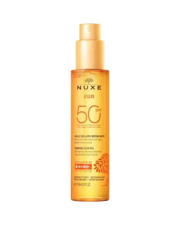 Nuxe Sun Huile Solaire Bronzante 150 ML SPF 50 – 150 ml