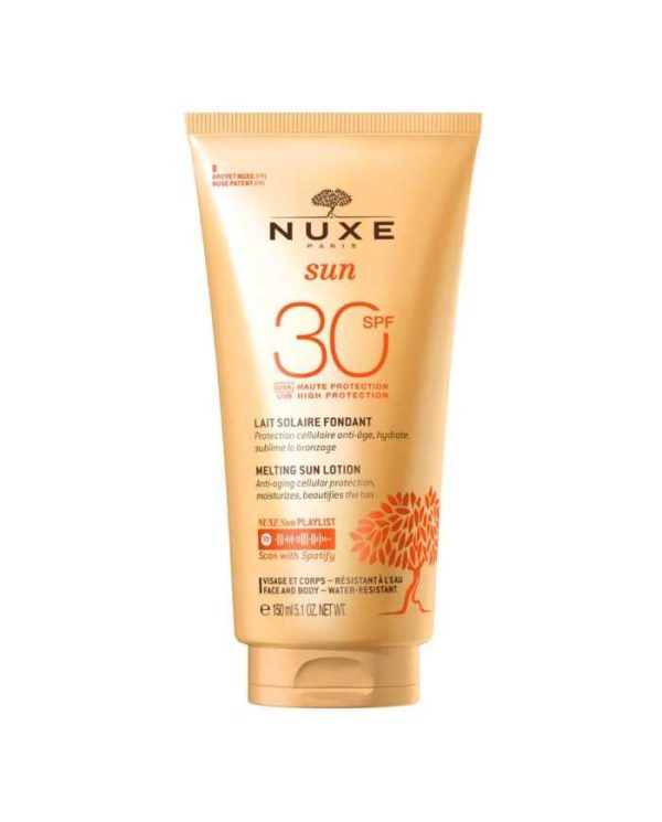 Nuxe Sun Lait Solaire Fondant SPF 30 + Shampooing-Douche Après-Soleil – 150 ml + 100 ml