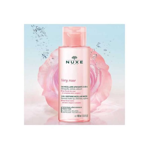 Nuxe Very Rose Eau Micellaire Apaisante 3-en-1 – 400 ml