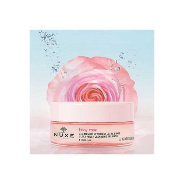 Nuxe Very Rose Gel-Masque Nettoyant Ultra-Frais – 150 ml
