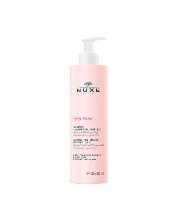 Nuxe Very Rose Lait Corps Hydratant Apaisant 24 h – 400 ml