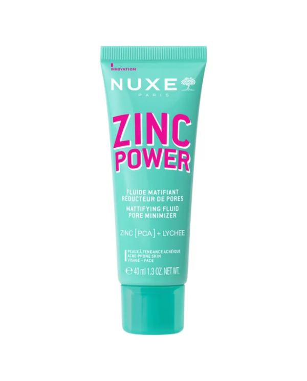 Nuxe Zinc Power Fluide Matifiant Réducteur de Pores – 40 ml