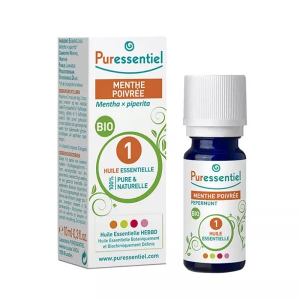 Puressentiel Huile Essentielle Menthe Poivrée BIO – 10 ml