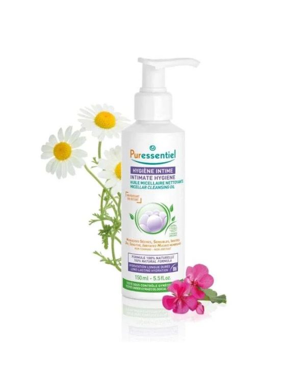 Puressentiel Huile Micellaire Nettoyante Hygiène Intime – 150 ml