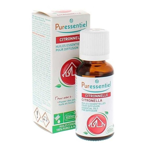 Puressentiel Huile pour Diffusion Citronnelle – 30 ml