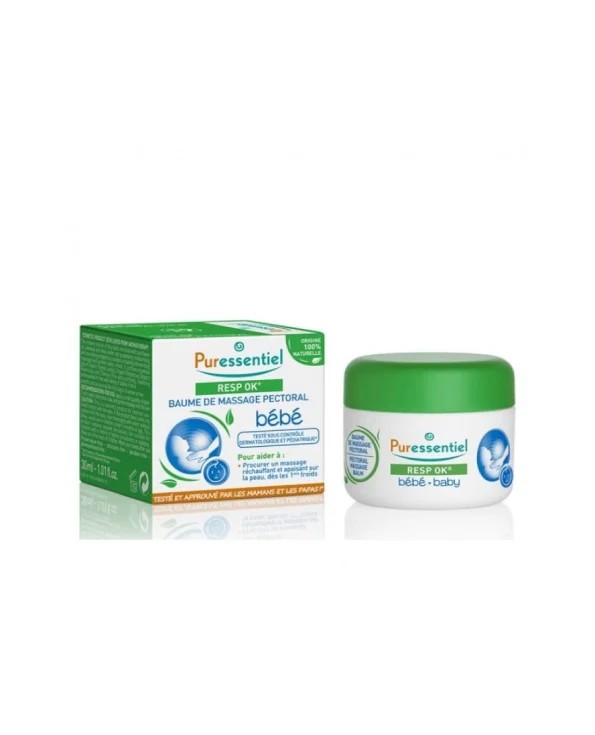 Puressentiel Respiratoire Baume de Massage Pectoral Bébé – 30 ml