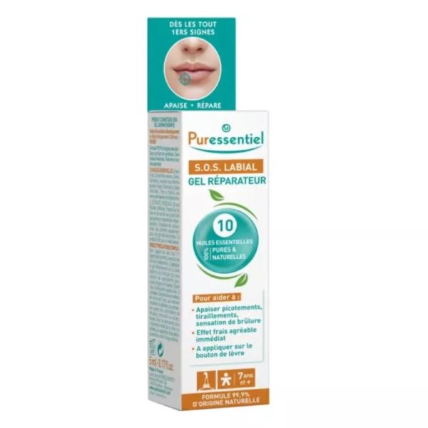 Puressentiel SOS Labial Gel Réparateur Lèvres