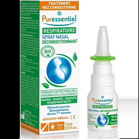Puressentiel Spray Nasal Décongestionnant – 15 ml