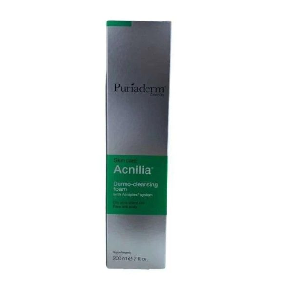 Puriaderm Acnilia Mousse nettoyante – 200 ml