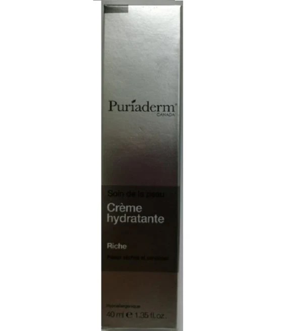 Puriaderm Crème hydratante riche – 40 ml