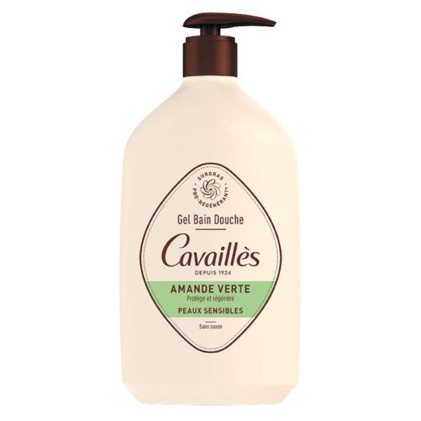 Rogé Cavaillès Gel Bain et Douche Amande Verte Peaux Sensibles – 1 L