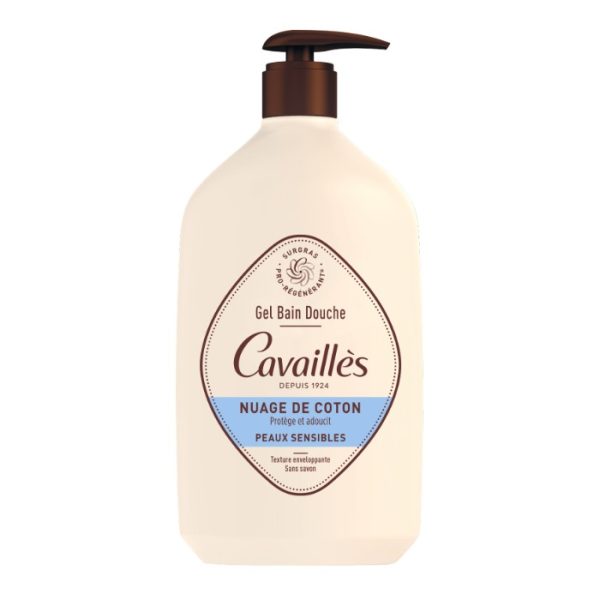 Rogé Cavaillès Gel Bain et Douche Nuage de Coton Peaux Sensibles – 1 L