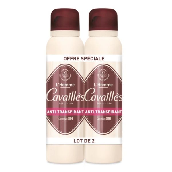 Rogé Cavaillès Homme Duo Anti-Transpirant Contrôle 48h – 2 x 150 ml