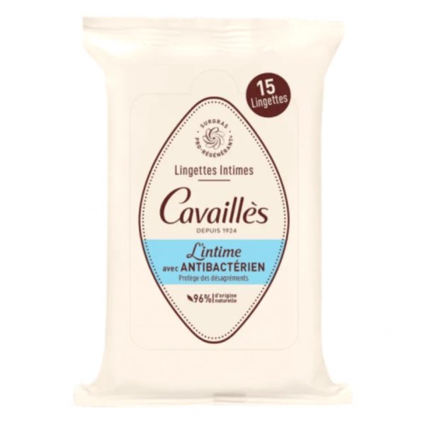 Rogé Cavaillès Lingettes Intimes Antibactérien – 15 unités