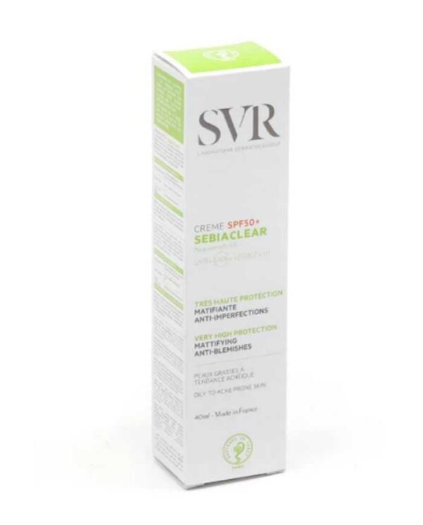 SVR Sébiaclear Crème Solaire SPF 50+ – 40 ml