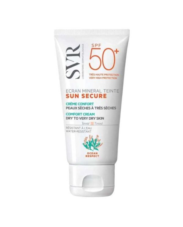 SVR Sun Secure Écran Minéral Teinté SPF 50+ Peaux Sèches – 50 ml