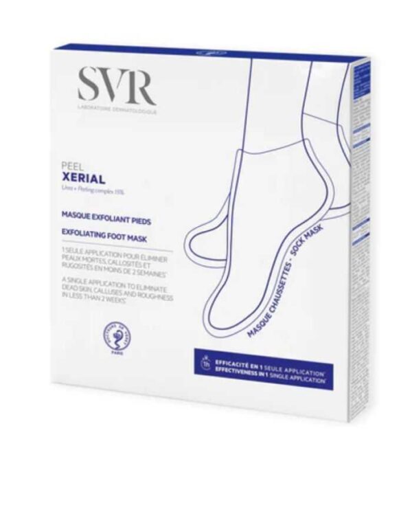 SVR Xerial Peel Masque Exfoliant Pieds – 1 paire de chaussettes