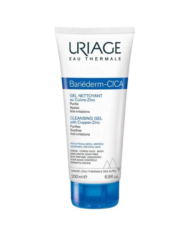 Uriage Bariéderm Cica-Gel Nettoyant Cuivre-Zinc – 200 ml