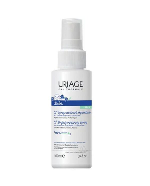 Uriage Bébé 1er Spray Asséchant Réparateur – 100 ml