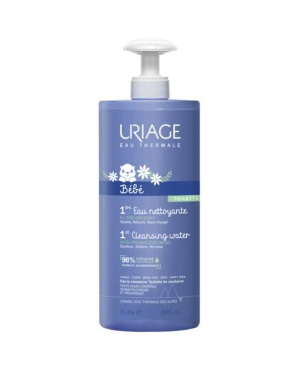 Uriage Bébé 1ère Eau Nettoyante Sans Rinçage – 1 L