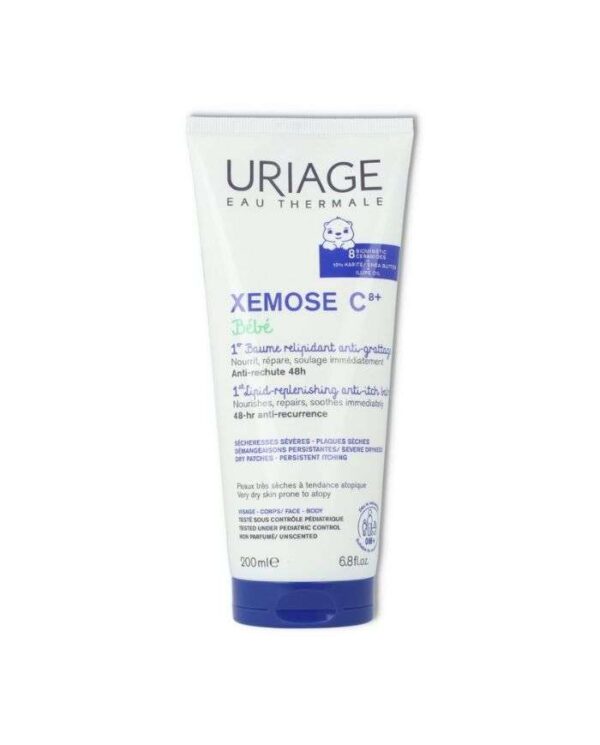 Uriage Bébé Xémose C8+ 1er Baume Relipidant Anti-Grattage – 200 ml