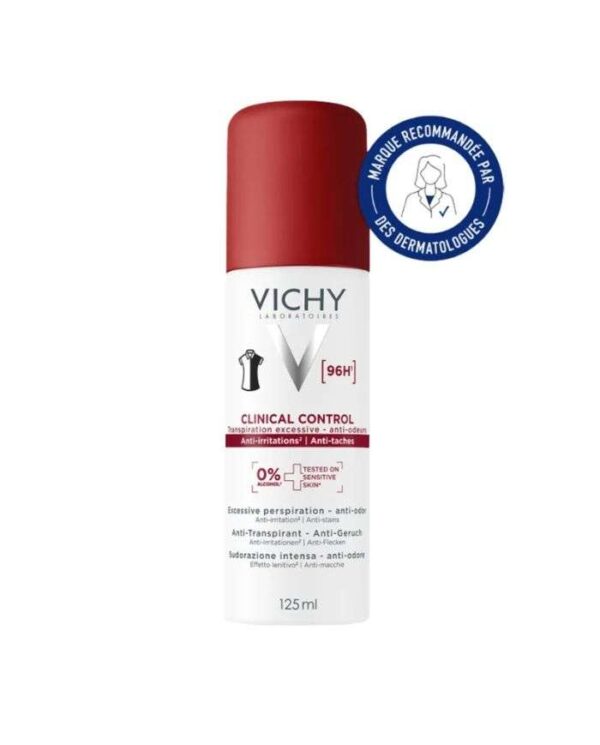 Vichy Clinical Control Déodorant Spray 96H Anti-Traces – 125 ml